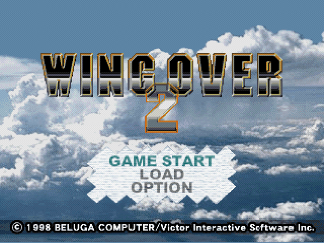 Wing Over 2 title screen for Playstation